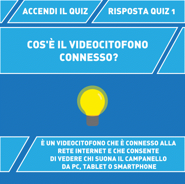 COS'È IL VIDEOCITOFONO CONNESSO? È UN VIDEOCITOFONO CHE È CONNESSO ALLA RETE INTERNET E CHE CONSENTE DI VEDERE CHI SUONA IL CAMPANELLO DA PC, TABLET O SMARTPHONE - 26